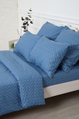 Пододеяльник поплин Джаз-компаньон синий